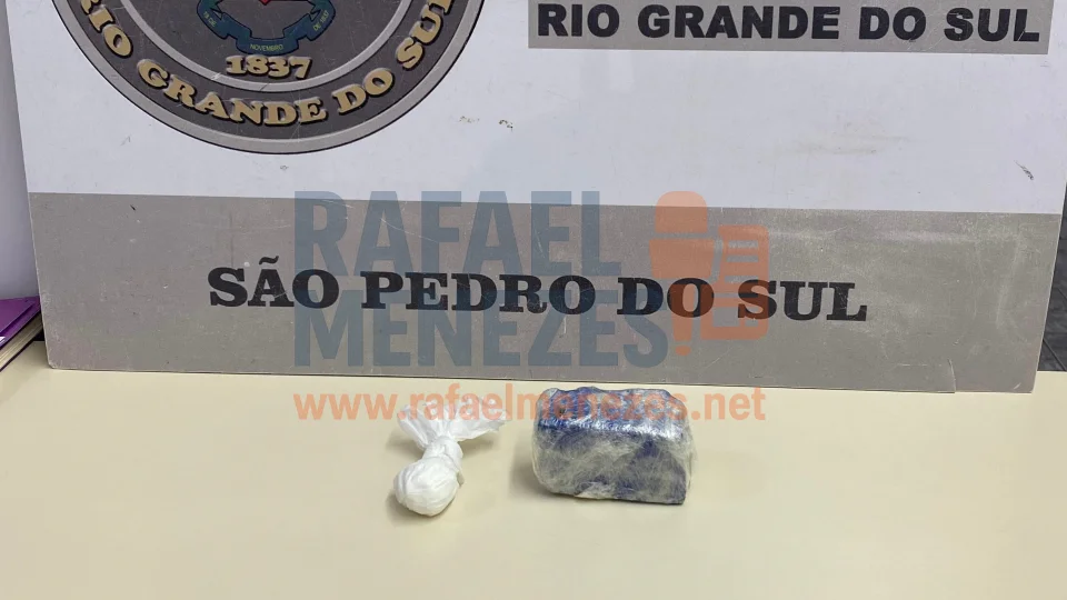 Homem é preso em flagrante por tráfico de drogas em São Pedro do Sul