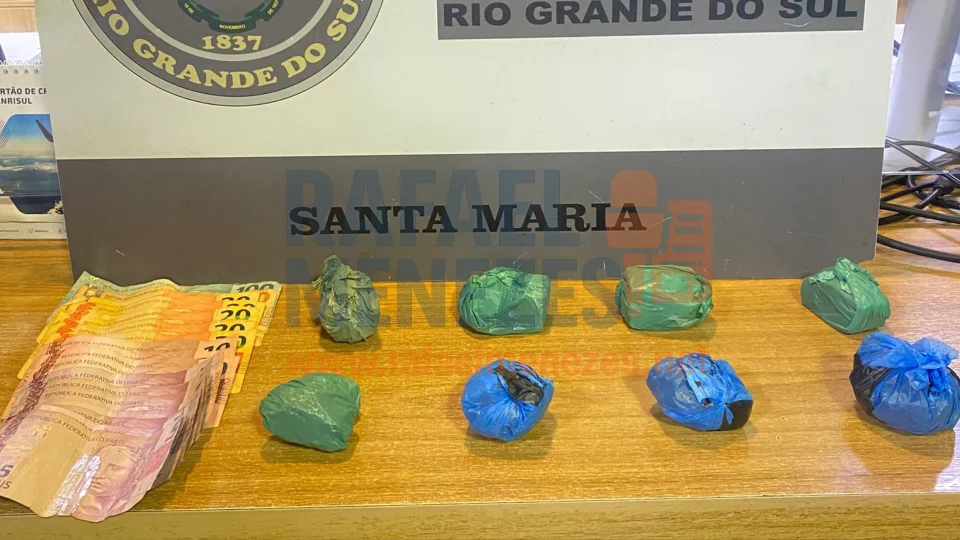 Adolescente de 14 anos é apreendido com drogas em Santa Maria