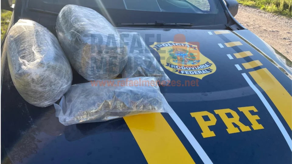 Passageiro de aplicativo preso com 1,5 kg de skunk na BR-290 em Caçapava do Sul