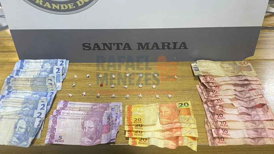 Adolescente de 17 anos é apreendido por tráfico de drogas em Santa Maria