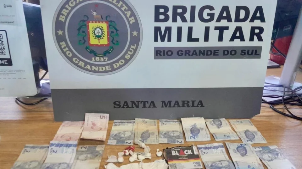 Brigada Militar prende homem por tráfico de drogas em Santa Maria