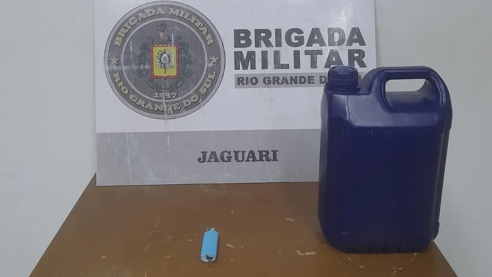 Jovem é preso após tentar incendiar residência com companheira e filha em Jaguari