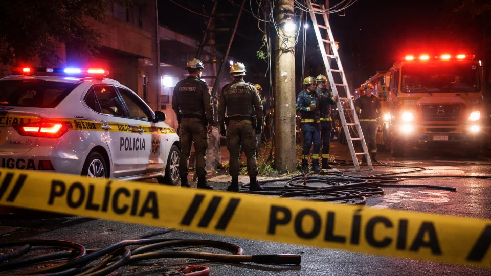 Homem morre após sofrer descarga elétrica tentando furtar fios no Centro de Santa Maria