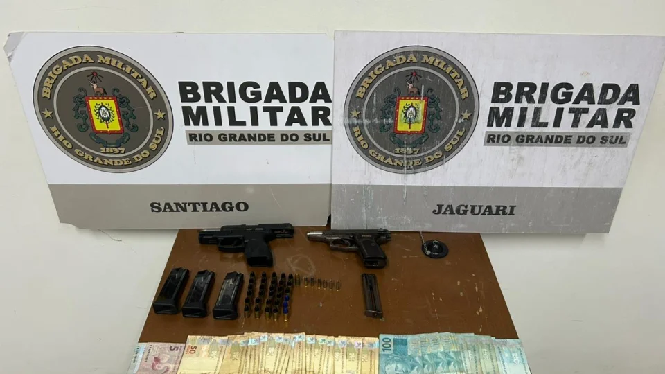 Mulher é presa com armas em Jaguari