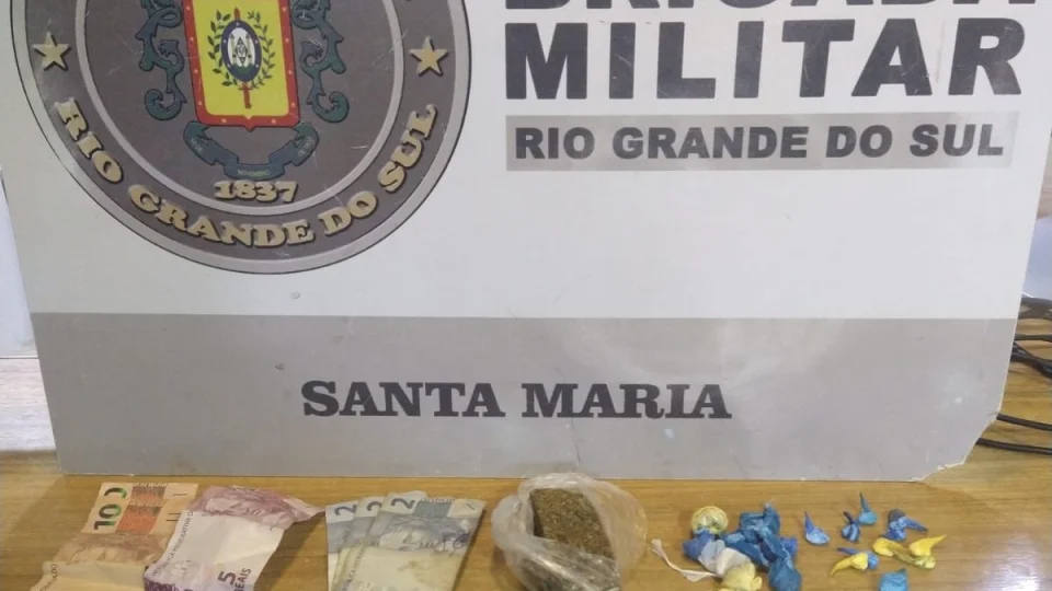 Brigada Militar prende mulher por tráfico de drogas em Santa Maria