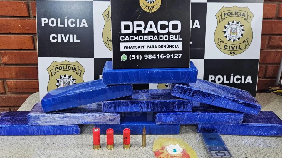 Jovem é preso em flagrante por tráfico de drogas em Cachoeira do Sul