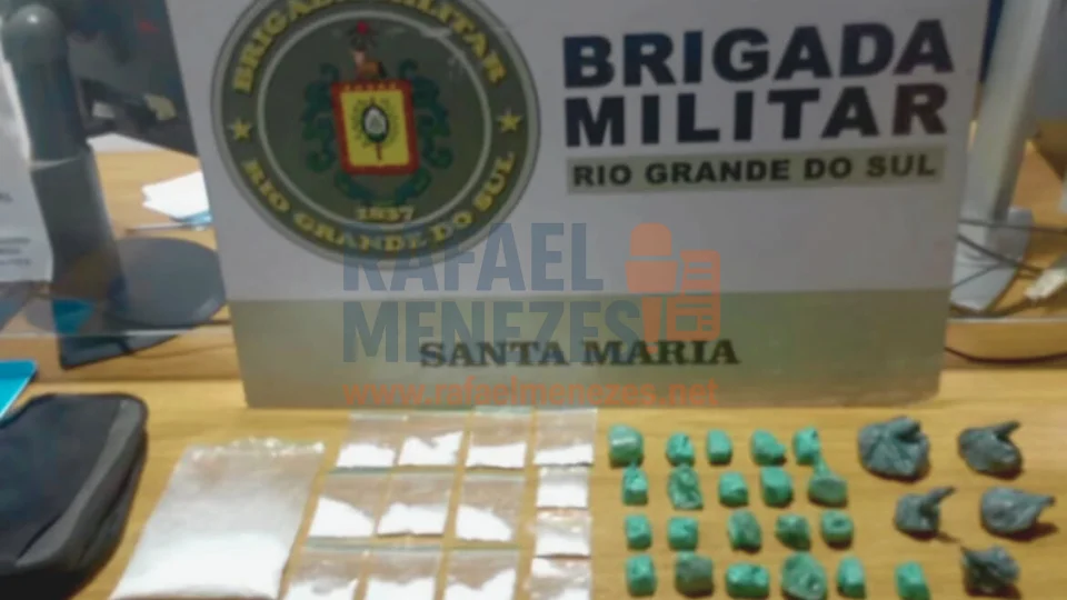 Jovem é preso por tráfico de drogas em Itaara