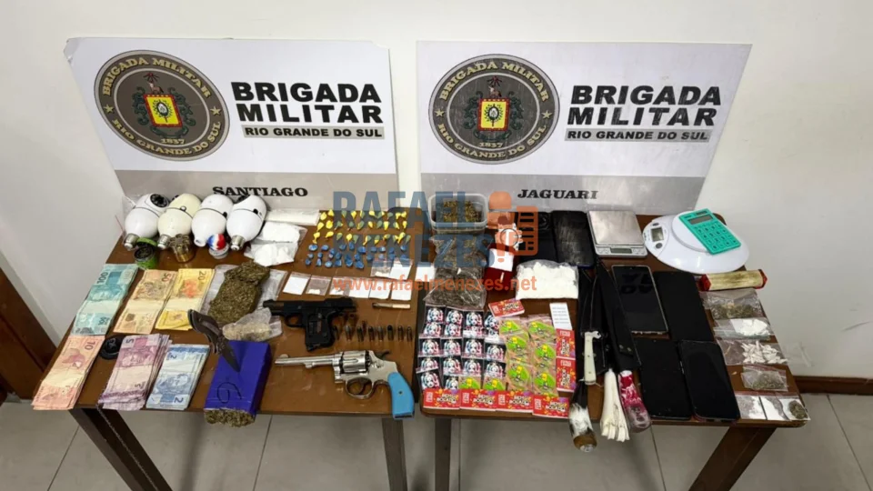 Brigada Militar prende duas mulheres em Jaguari e apreende drogas avaliadas em cerca de R$ 50 mil