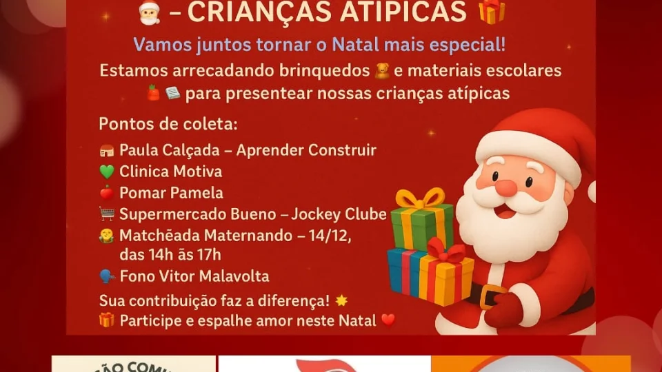 Associação Comunitária de Santa Maria faz Natal solidário para crianças atípicas e com vulnerabilidade social