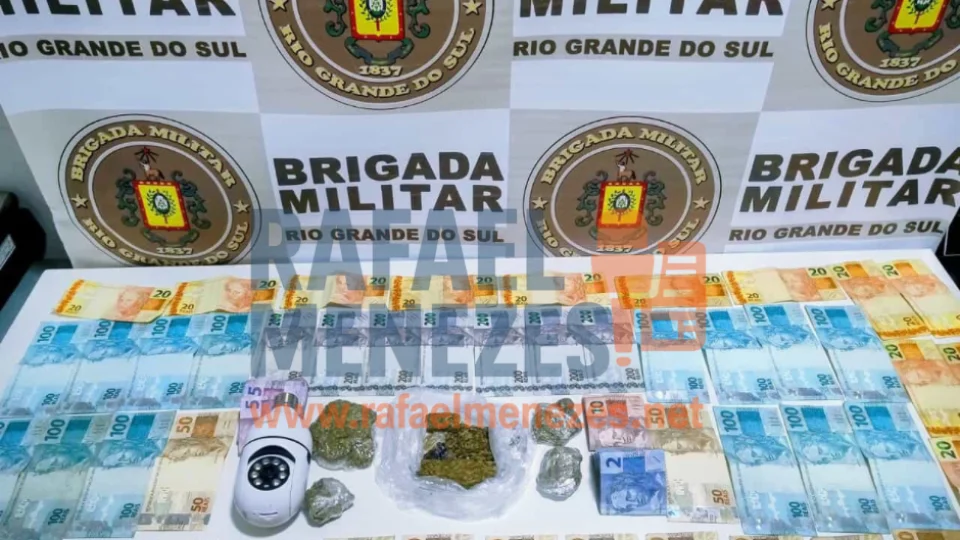 Brigada Militar prende homem por tráfico de drogas no Beco do Beijo, em Santa Maria
