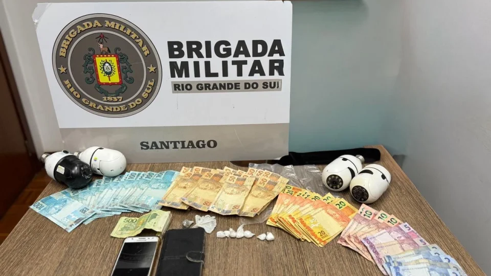 Brigada Militar prende homem por tráfico de drogas em Santiago