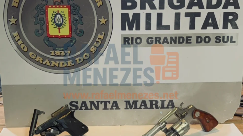 Brigada Militar prende homem por porte ilegal de arma de fogo em Santa Maria