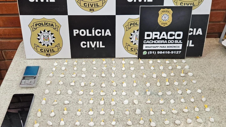 Jovem é preso por tráfico de drogas em Cachoeira do Sul