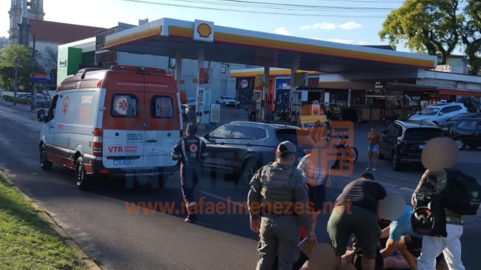 Idosa é atropelada ao atravessar avenida em Santa Maria