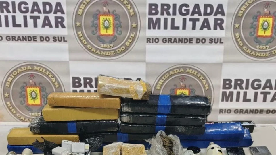 Brigada Militar prende homem com mais de 13 kg de drogas em Cruz Alta