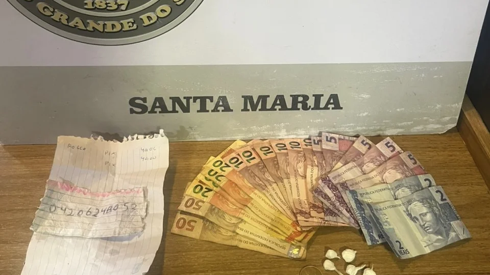 Homem é preso com porções de cocaína em Santa Maria