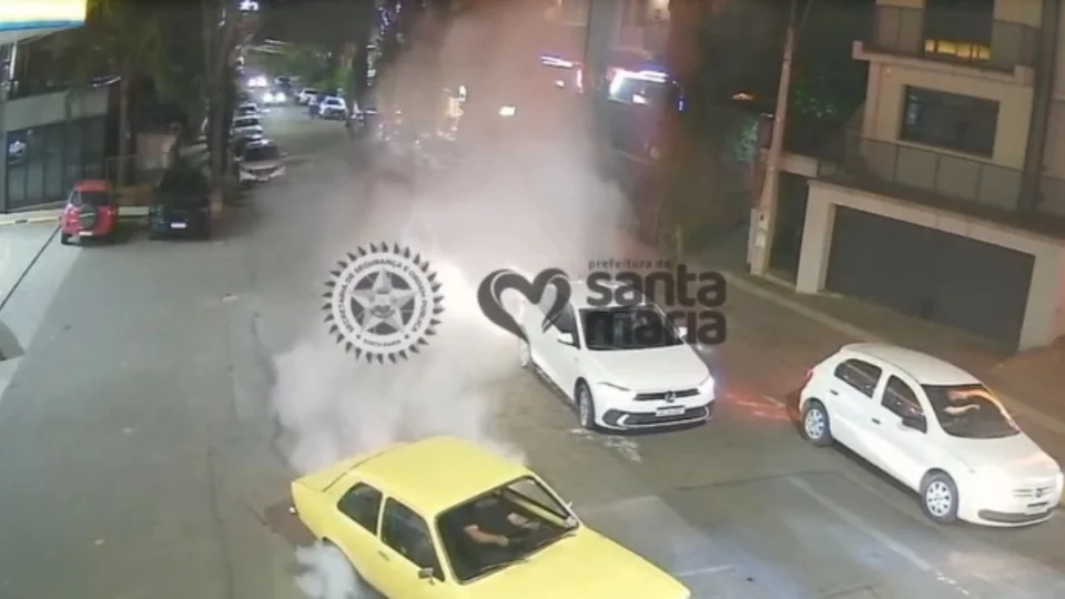 Motorista é flagrado realizando manobras perigosas em ruas de Santa Maria