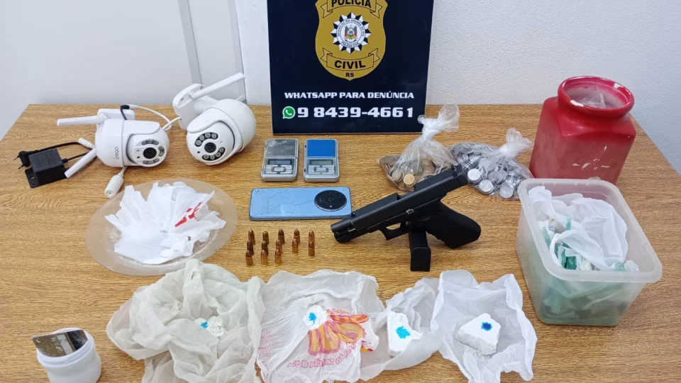 Homem é preso por tráfico de drogas e posse ilegal de arma de fogo em Tupanciretã