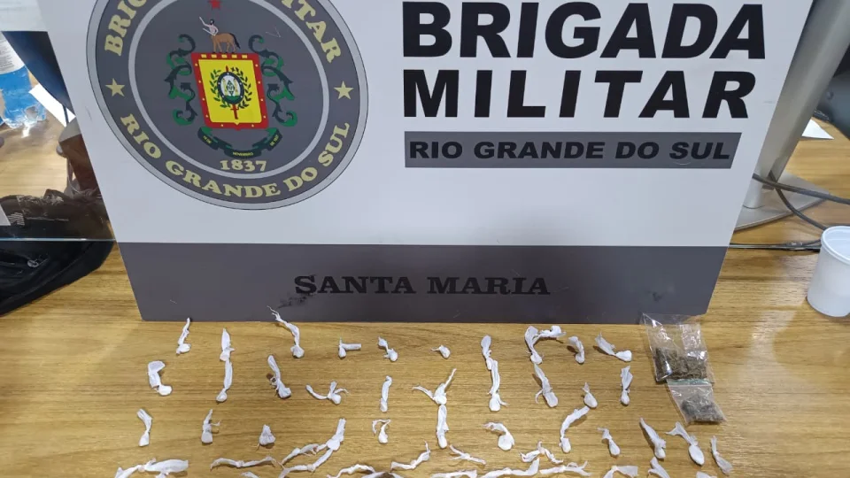 Brigada Militar apreende drogas em Santa Maria