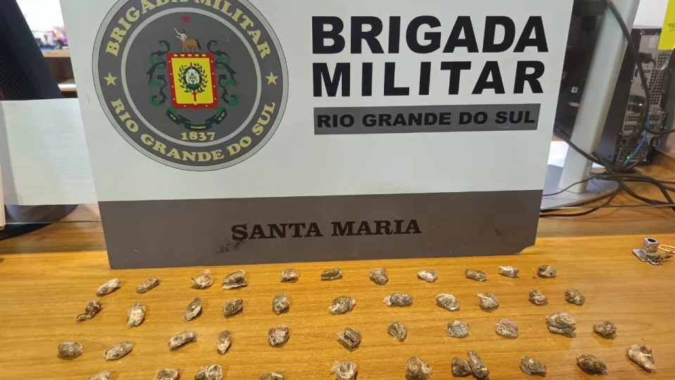 Adolescente é apreendido por tráfico de entorpecentes em Santa Maria