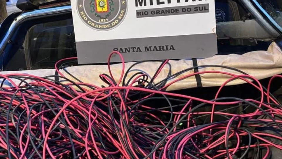 Homem é preso por furto de fios e cabos em usina solar de Santa Maria