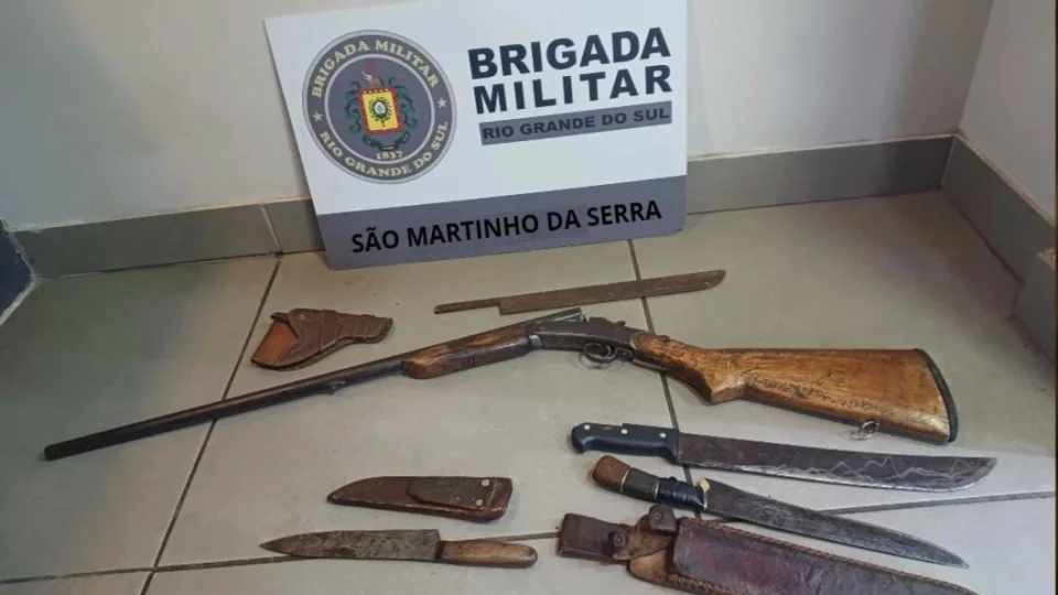 Homem é preso por agredir companheira em São Martinho da Serra