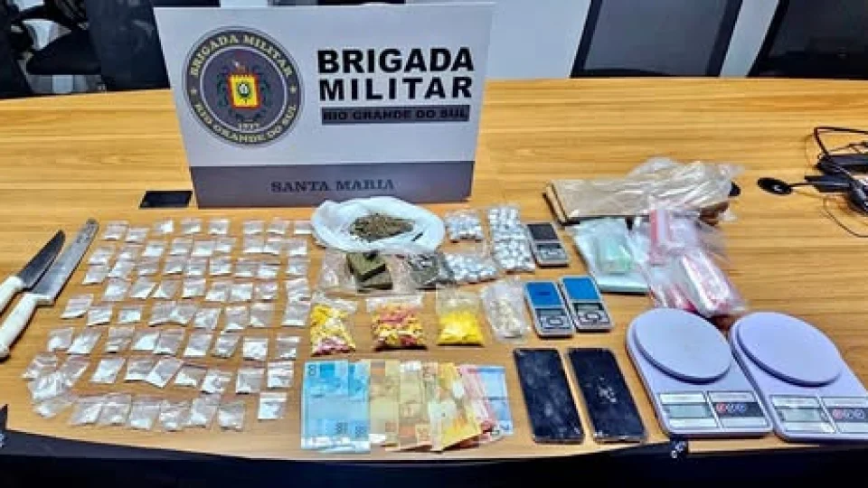 Brigada Militar prende jovem por tráfico de drogas em Santa Maria