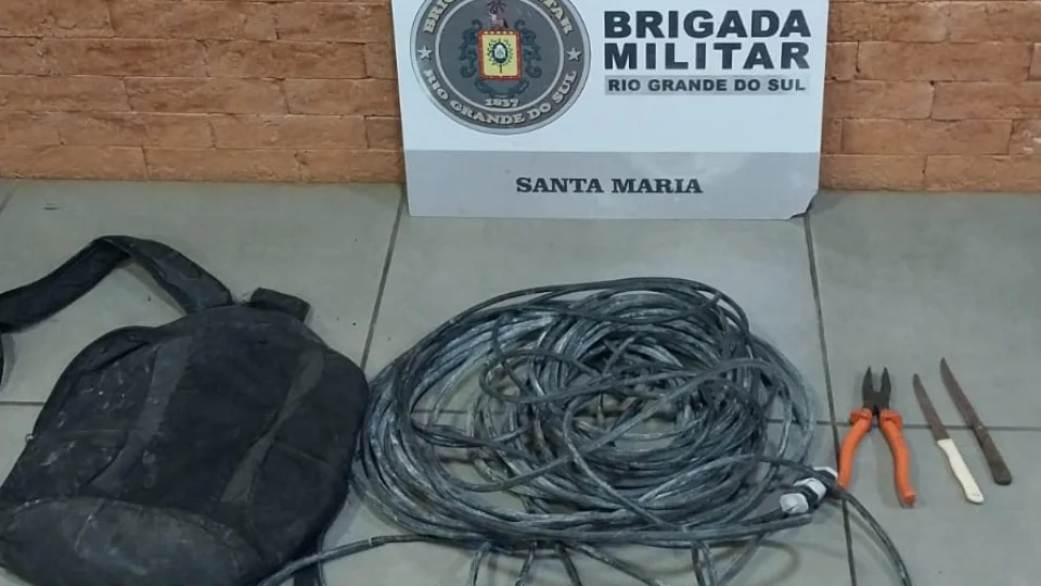Homem é preso em flagrante após furto de fios em obra no Bairro Nossa Senhora de Fátima