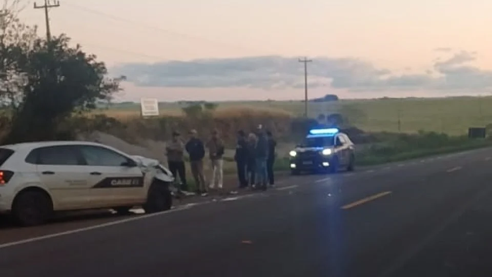 Passageira morre após colisão entre dois carros na BR-158 em Cruz Alta