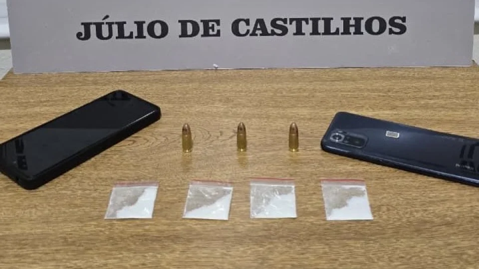 Homem é preso por tráfico de drogas e porte ilegal de munições em Júlio de Castilhos