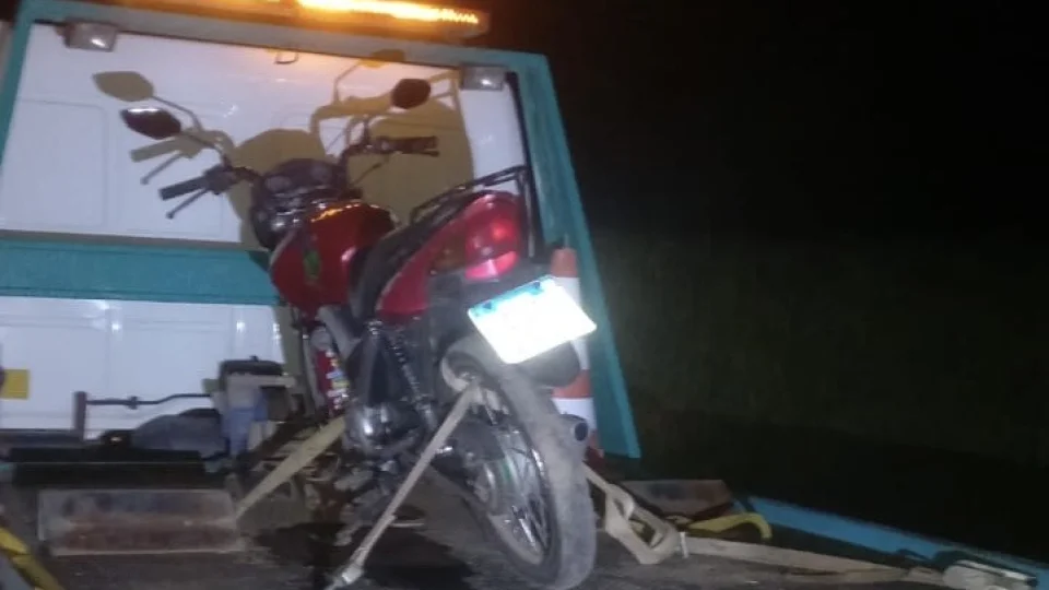 Brigada Militar apreende motocicleta com licenciamento vencido no interior de Nova Palma