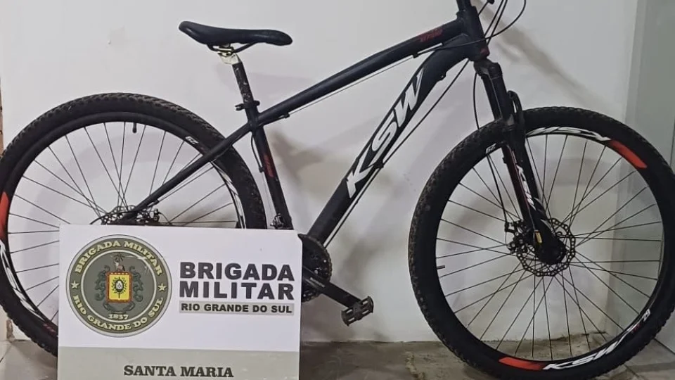 Brigada Militar apreende bicicleta furtada em Santa Maria