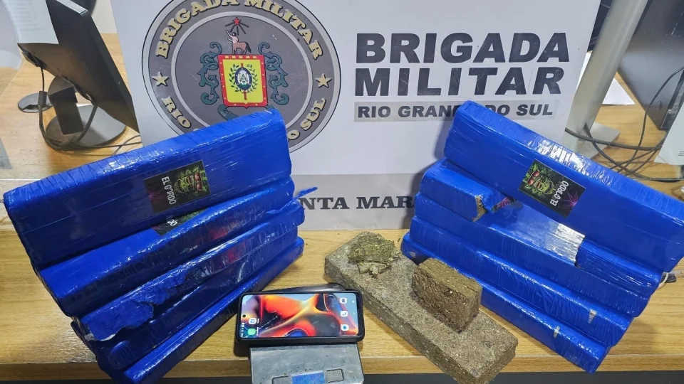 Brigada Militar prende homem com 9 quilos de maconha em Santa Maria