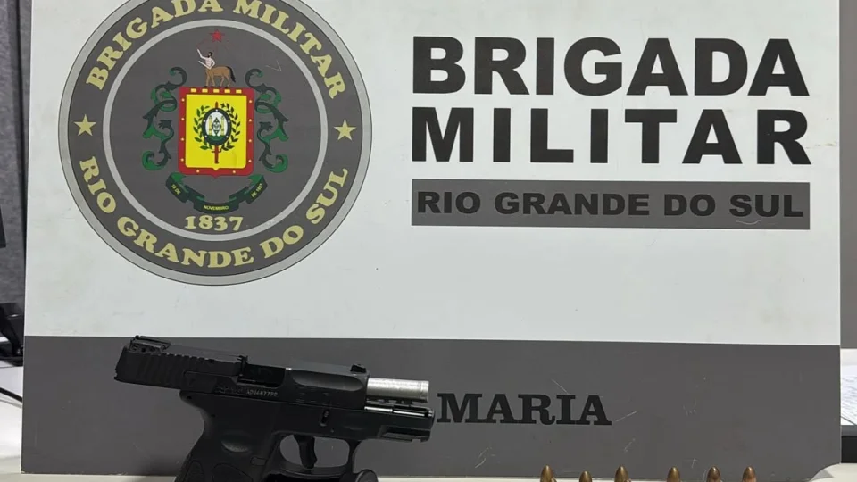 Motorista é preso com pistola durante abordagem em Santa Maria