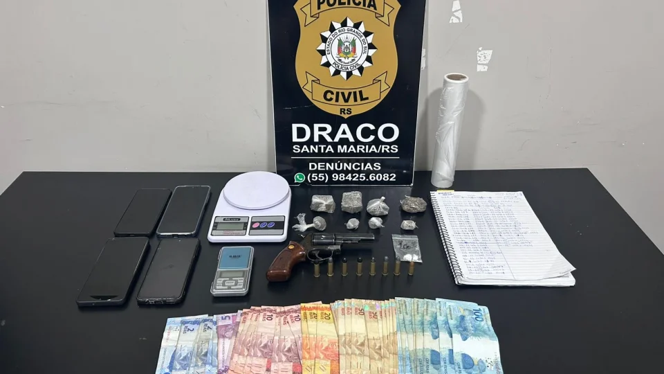 Oito pessoas são presas em operação contra o tráfico de drogas em Santa Maria e Florianópolis