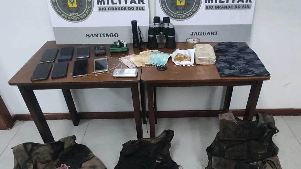 Trio é detido por tráfico de drogas em Jaguari