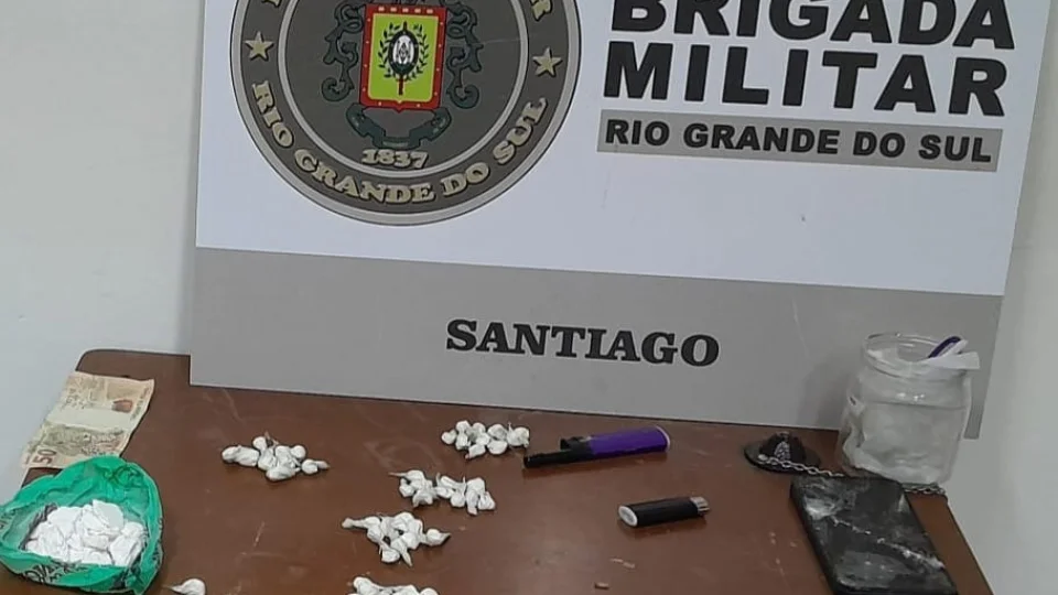 Casal é preso por tráfico de drogas em Santiago